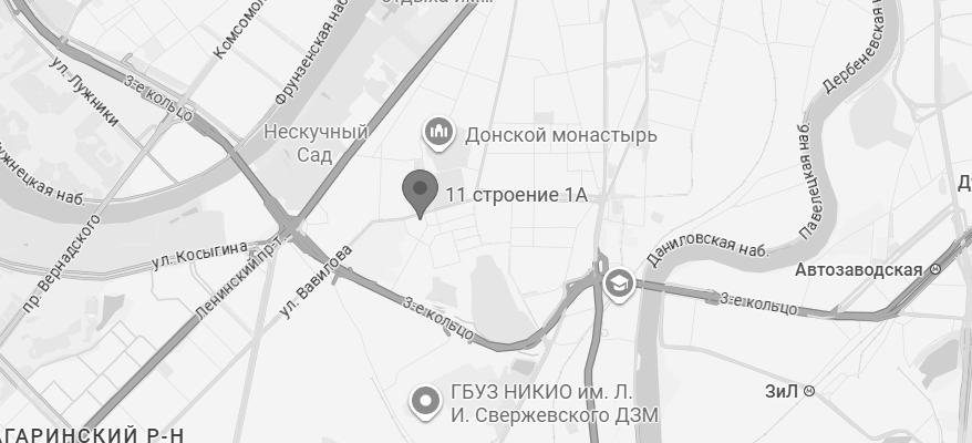 Карта: Москва, ул. Орджоникидзе, 11с1А